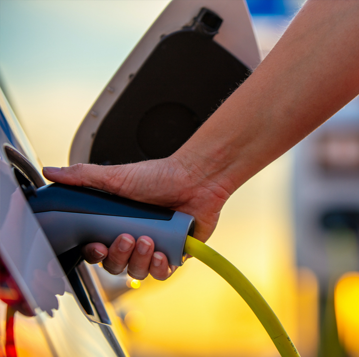 Fuel pump at a gas station