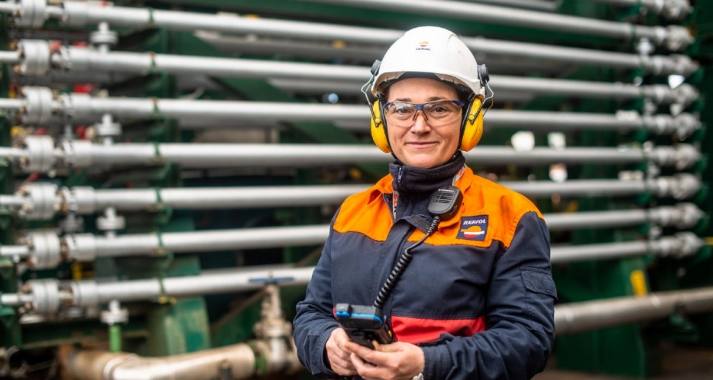 Repsol work at a facility