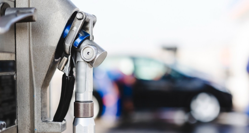Pump at a service station
