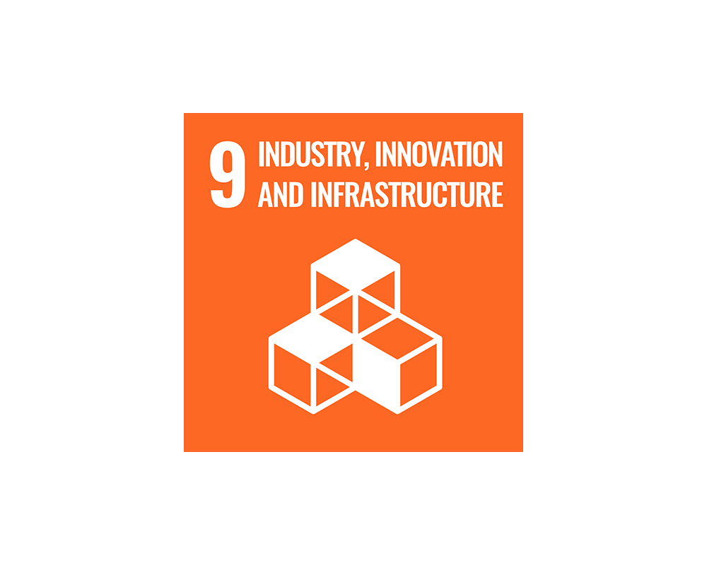 Logo SDG 9 Industry, innovation, and infrastructure