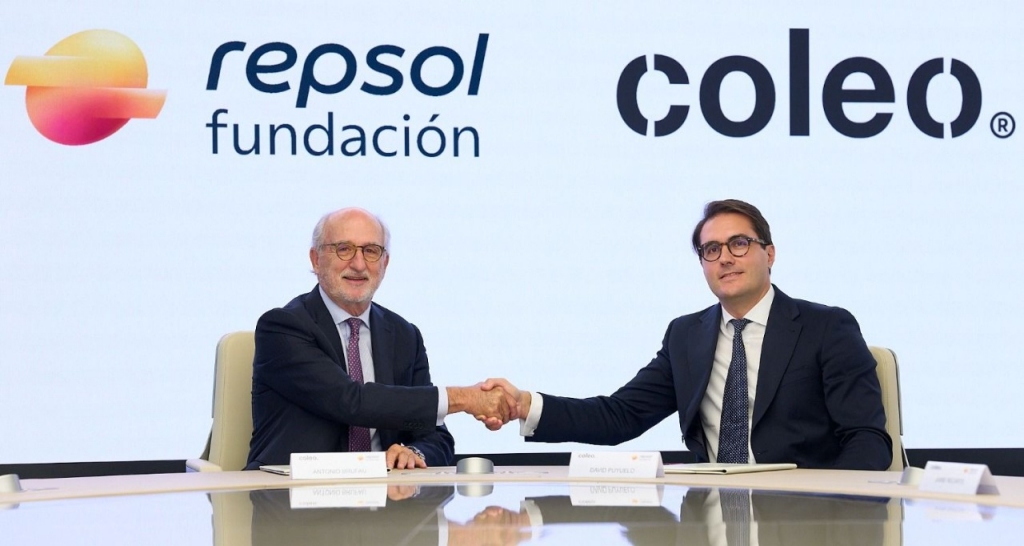 Antonio Brufau, presidente de Repsol y David Puyuelo, CEO y socio fundador de Coleo