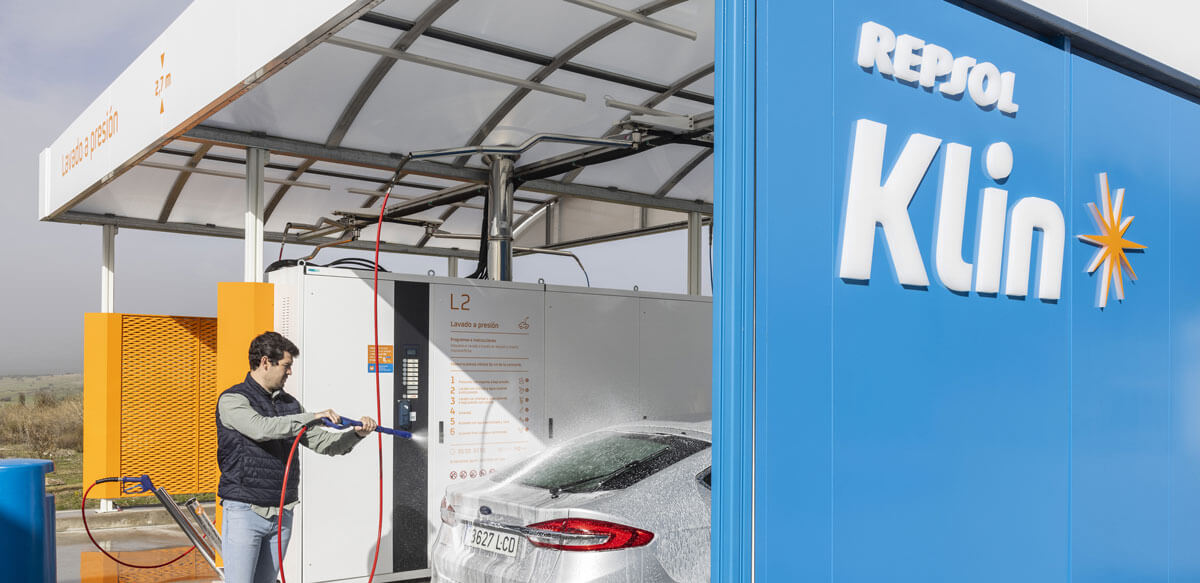 Klin, el servicio de lavado de coches desarrollado por Repsol