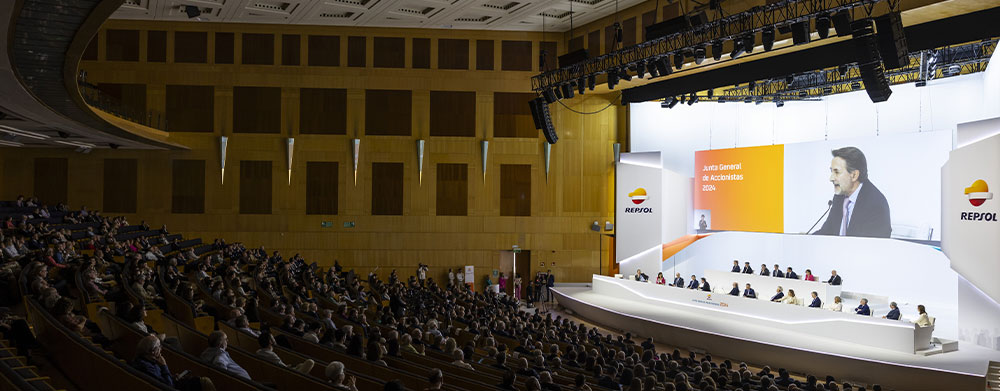 Junta General de Accionistas del 10 de mayo de 2024, en el Palacio de Congresos de Ifema (Madrid).