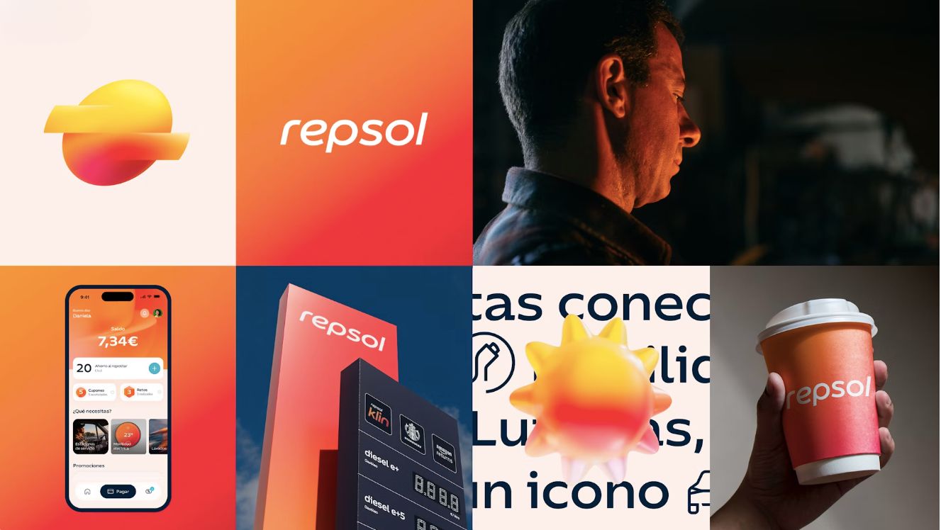 Aplicaciones de la renovación de la marca Repsol
