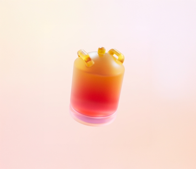 Gas cylinder gummy