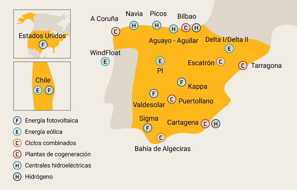 Mapa de energías renovables