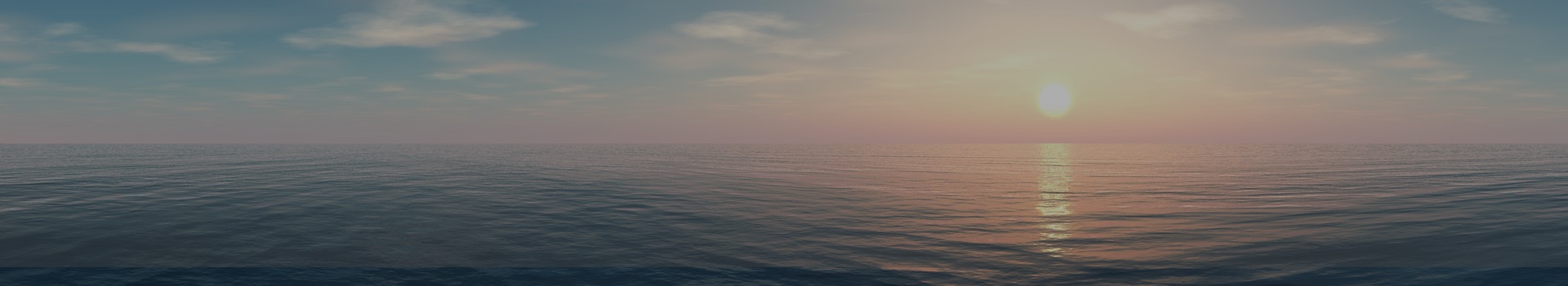 Image of the ocean at sunset