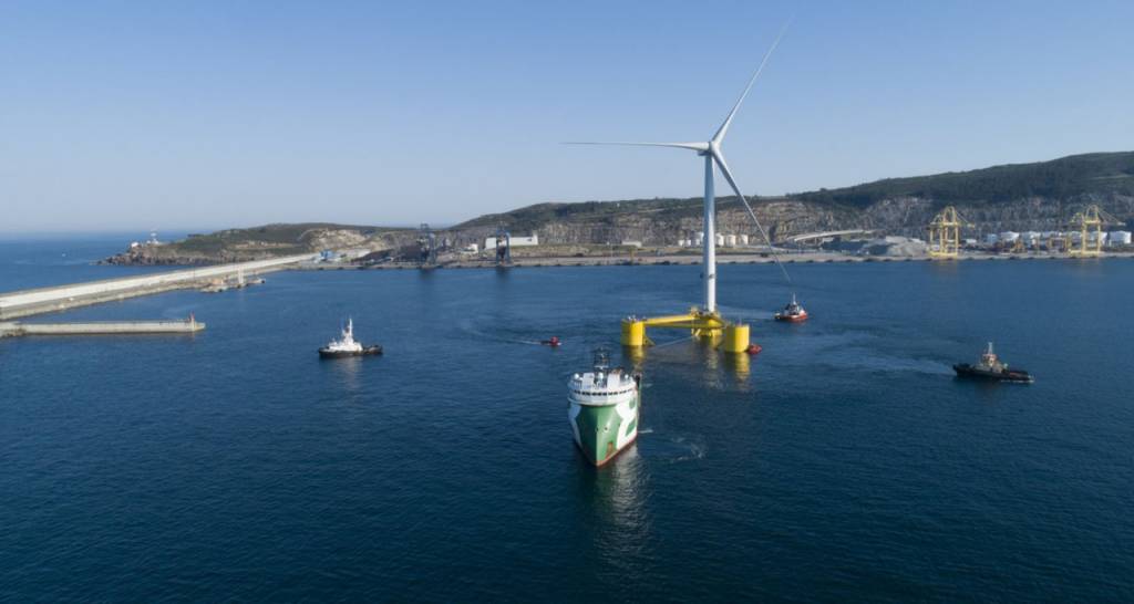 Offshore wind turbine. Windfloat project