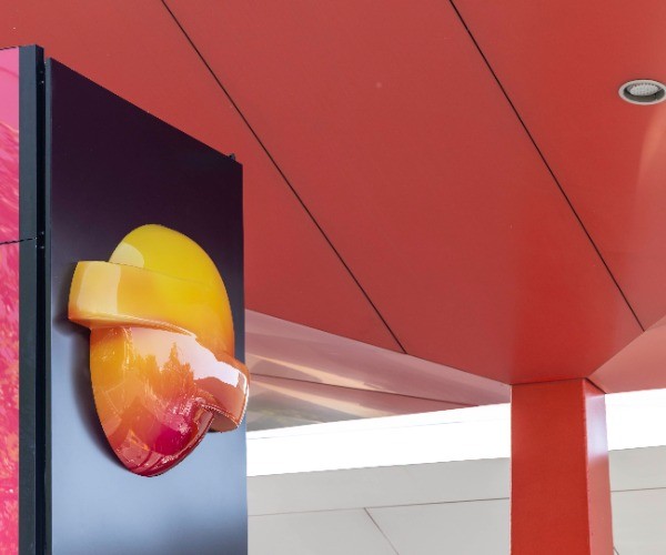 New Repsol logo at a service station