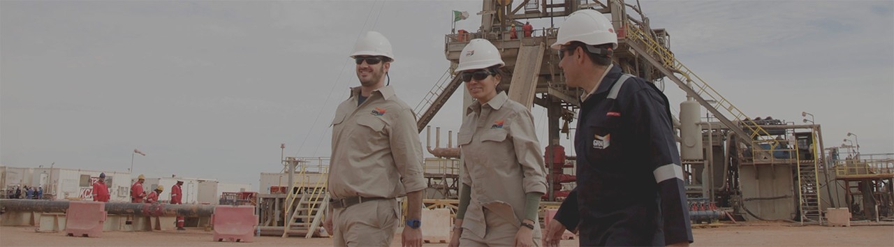 Employees at an extraction plant