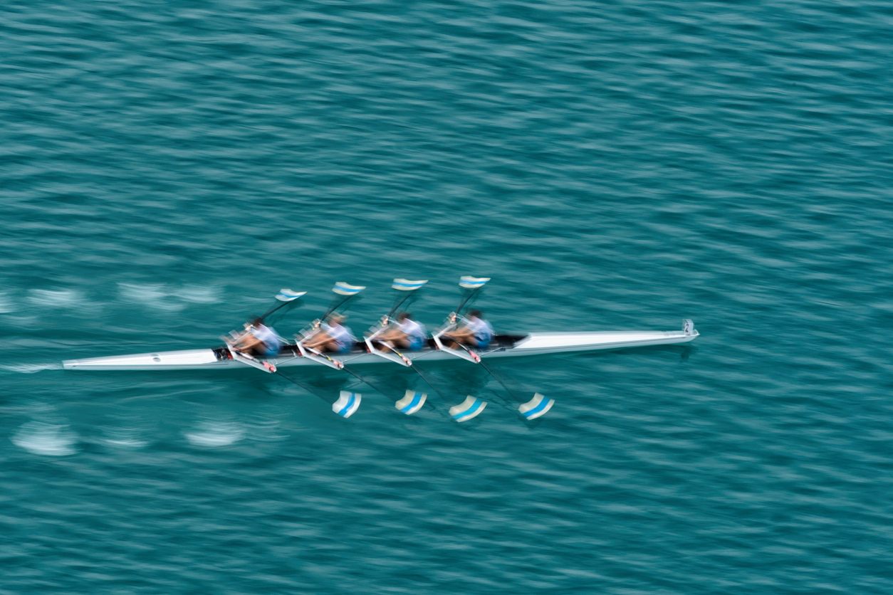 A canoe in the water