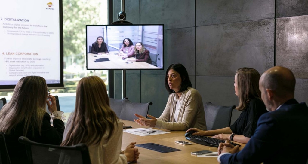People in a meeting