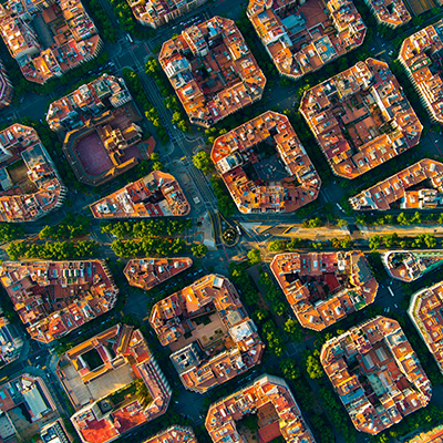 Vista aérea de Barcelona