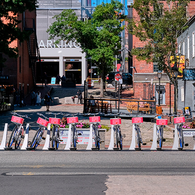 Estación de bicicletas en Portland, Maine