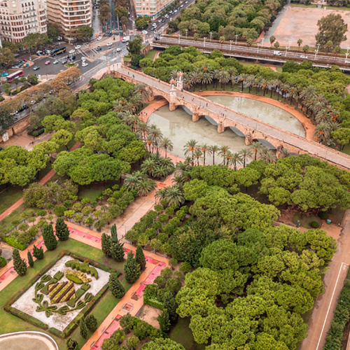 Una imagen del Jardín del Turia, el Anillo Verde de Valencia