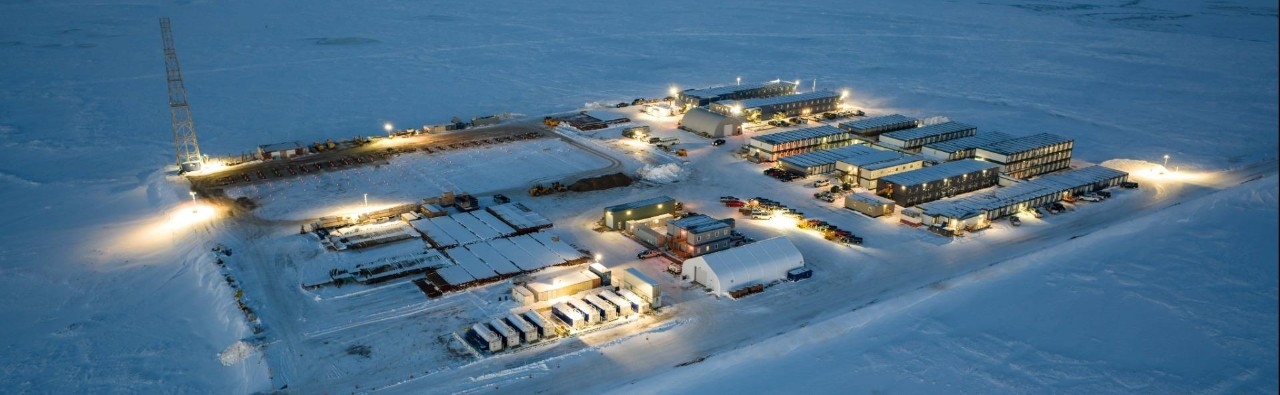 Base en la nieve del Proyecto Alaska Pikka