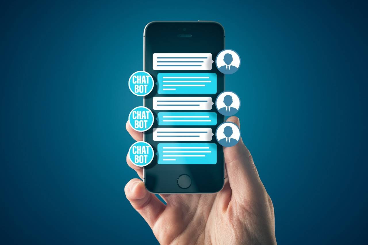 chatbot on a mobile device
