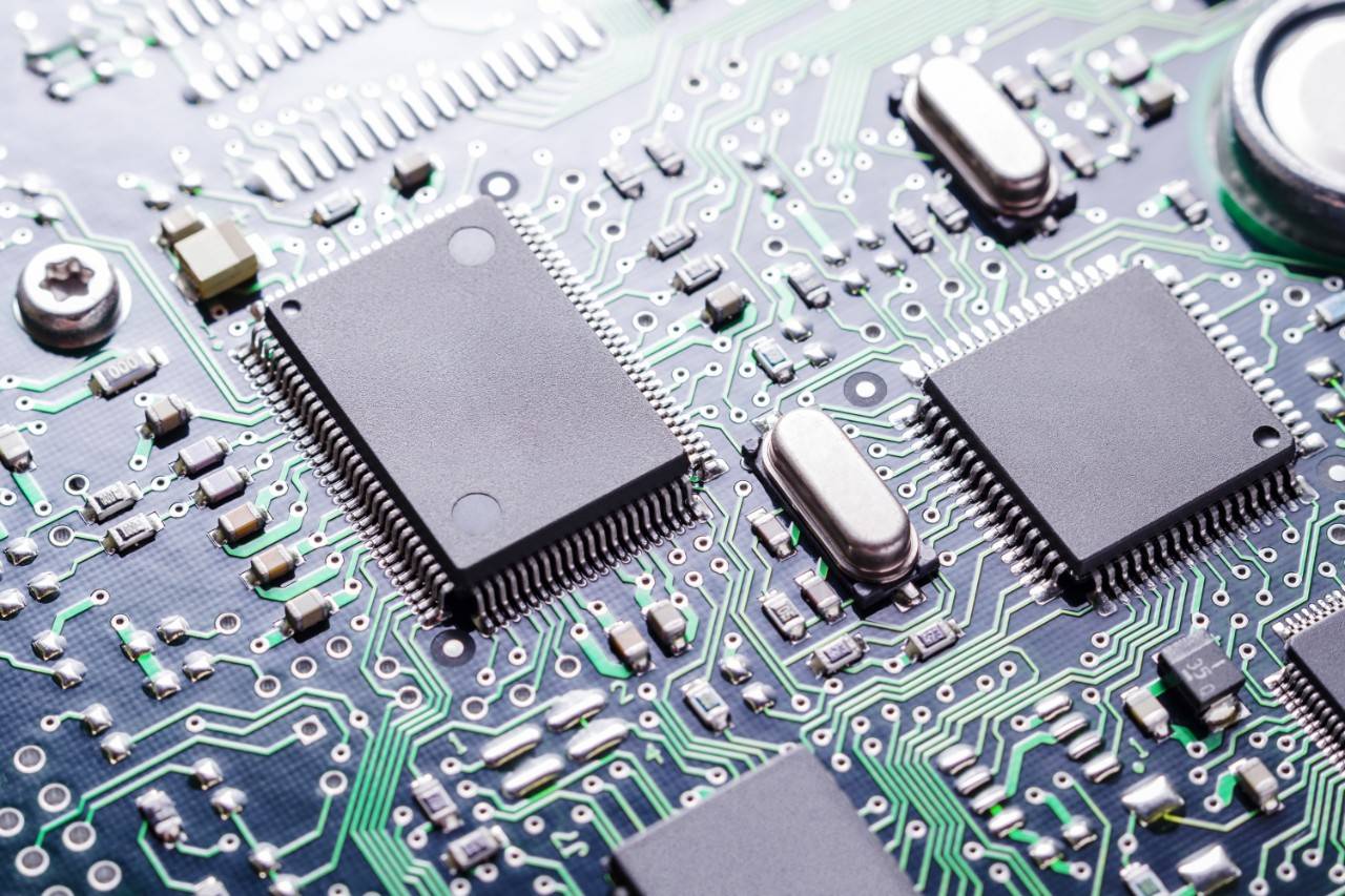motherboard with graphene microchips