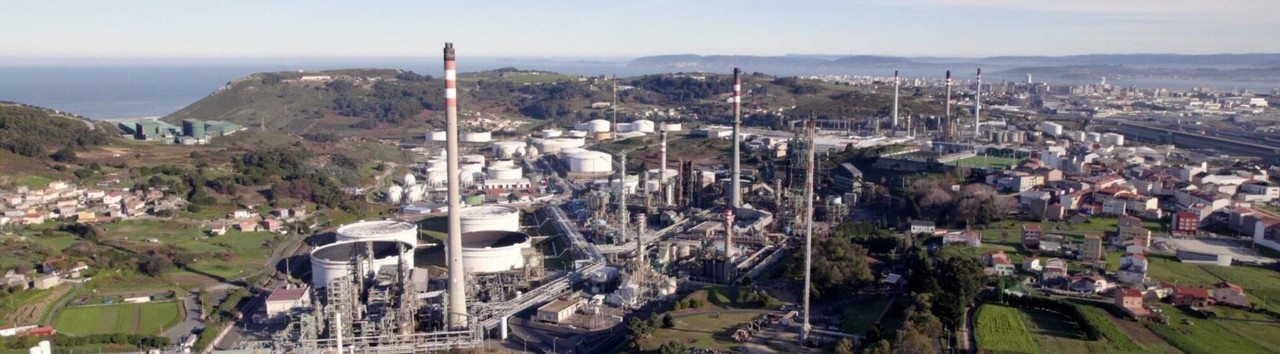 Vista refinería A Coruña