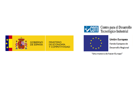Logotipos UE, Gobierno de España y CDTI.