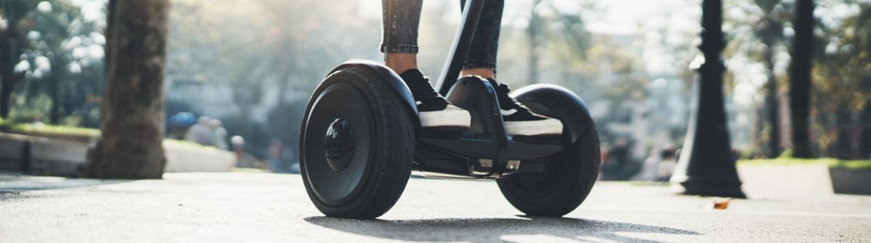 A scooter on the streets