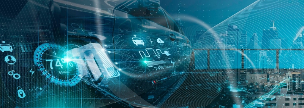Futuristic representation of a city