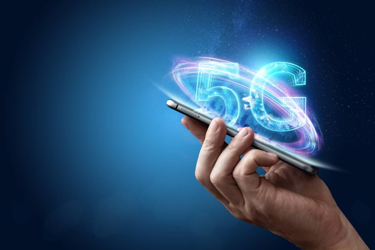 a smartphone with 5G technology