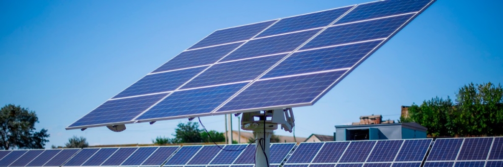 solar panels on a roof