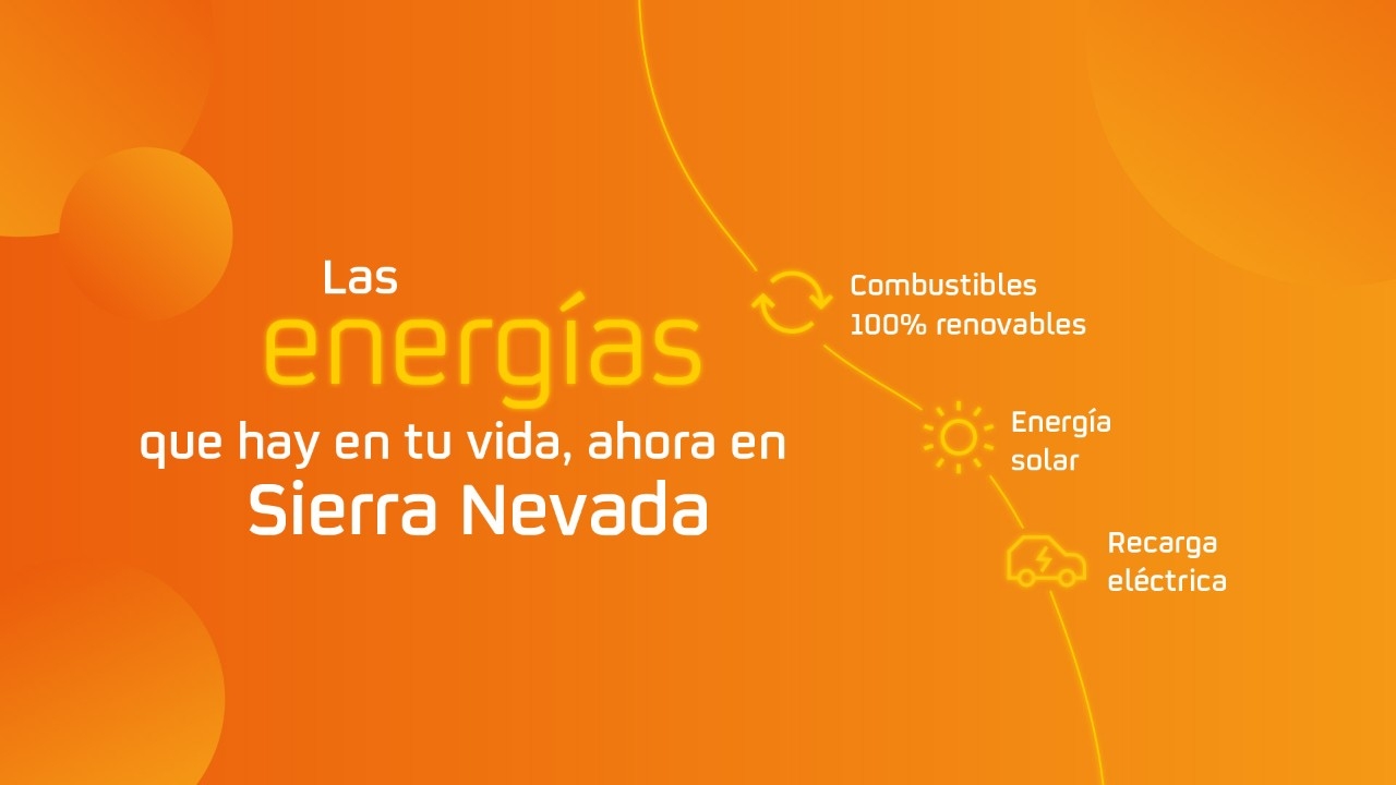 Fondo naranja con texto y pictos