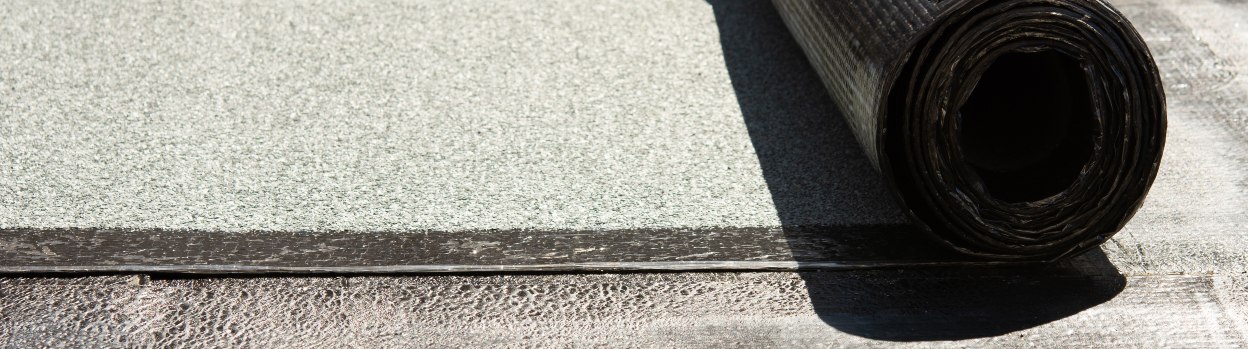 Detail of asphalt sheet for waterproofing