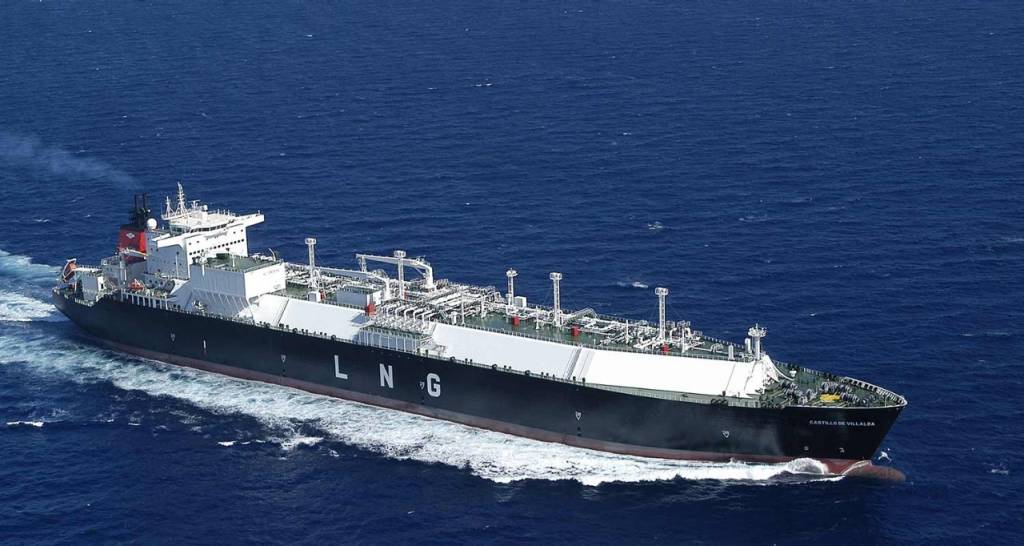 LNG vessel at sea