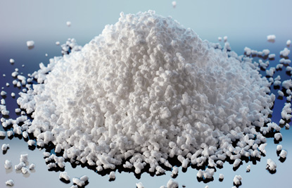 Small pile of rubber particles