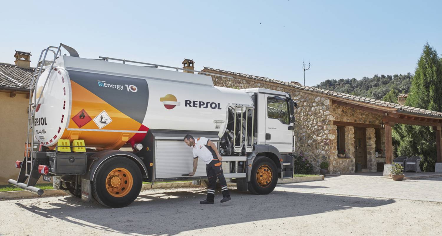 Repsol heating oil truck