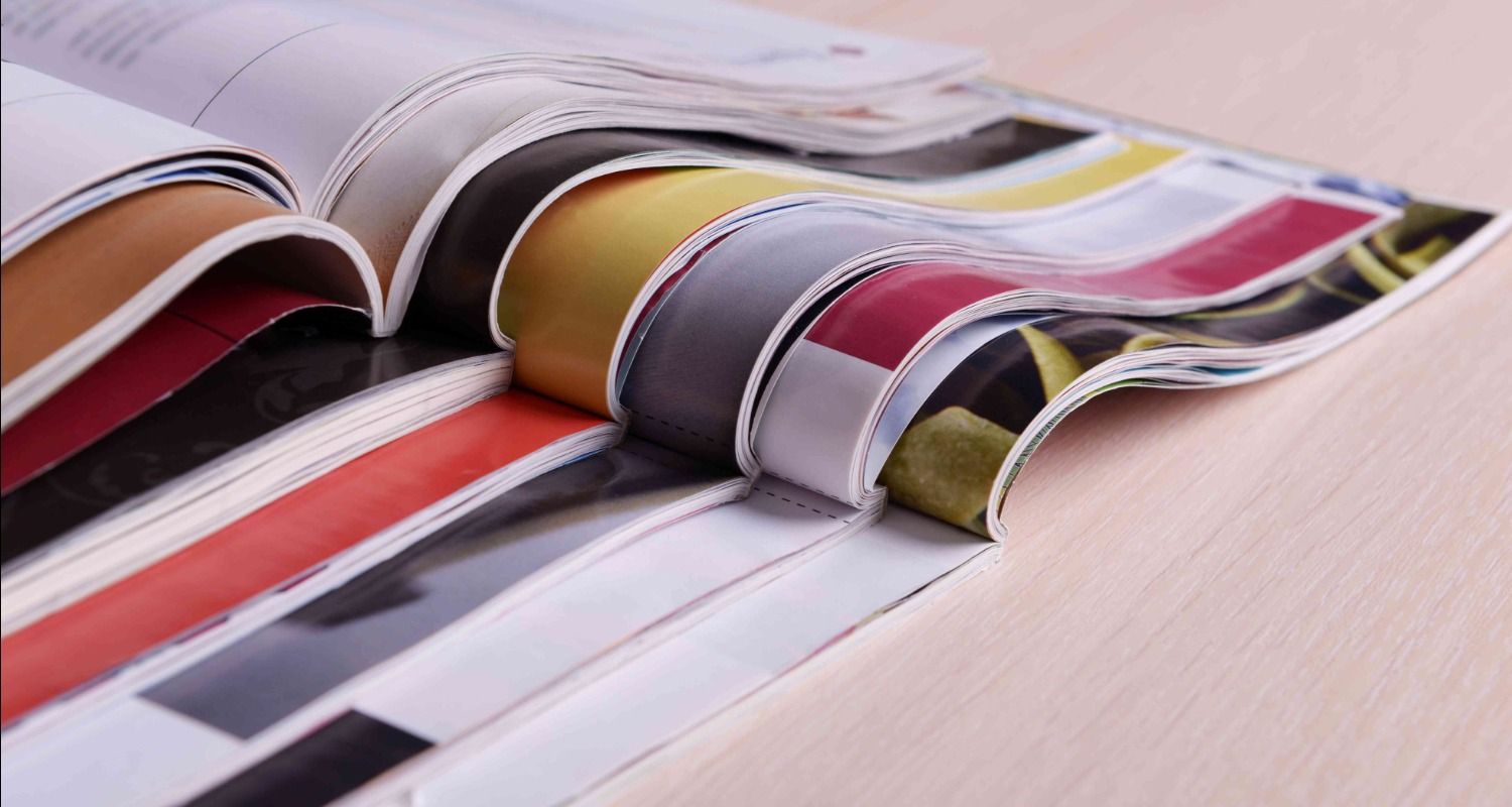 Stack of catalogs
