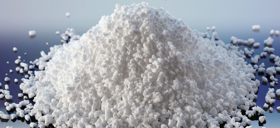 A pile of rubber particles
