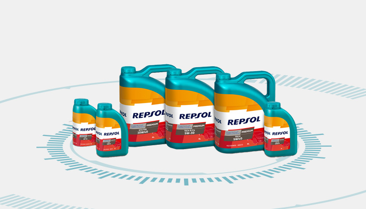 Repsol lubricant bottles