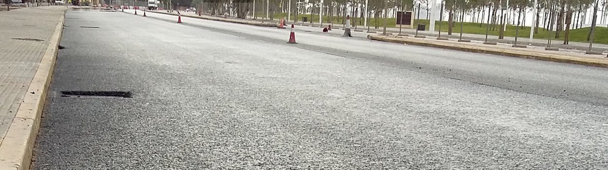 View of an empty road