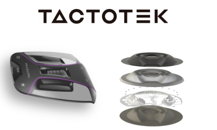 Detalle de las superficies inteligentes desarrolladas por TactoTek y Repsol 