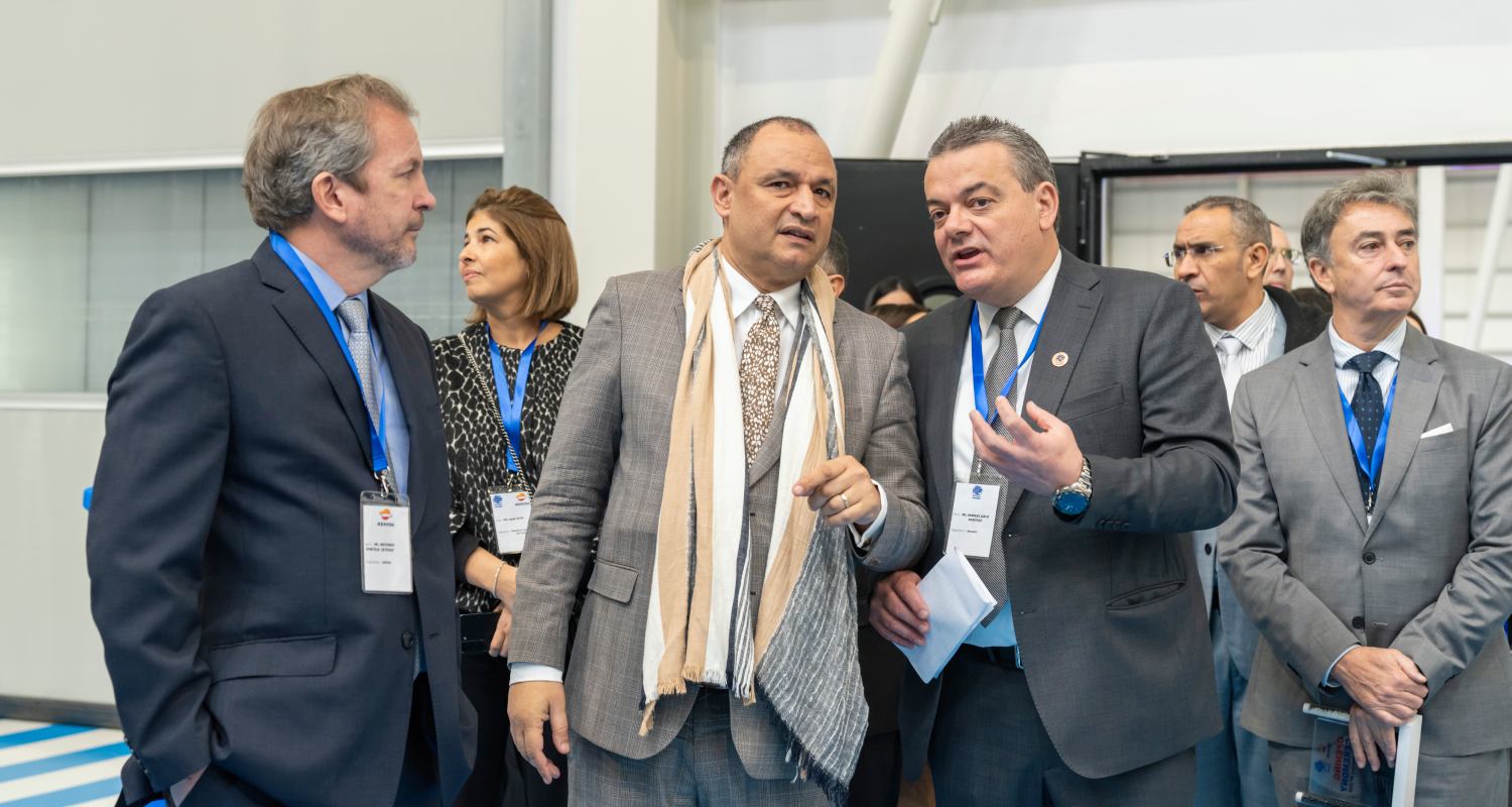 Participants at the presentation of Ravago and Repsol's new plant in Tangier