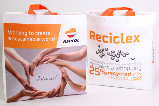 Bolsas promocionales de Repsol Reciclex 