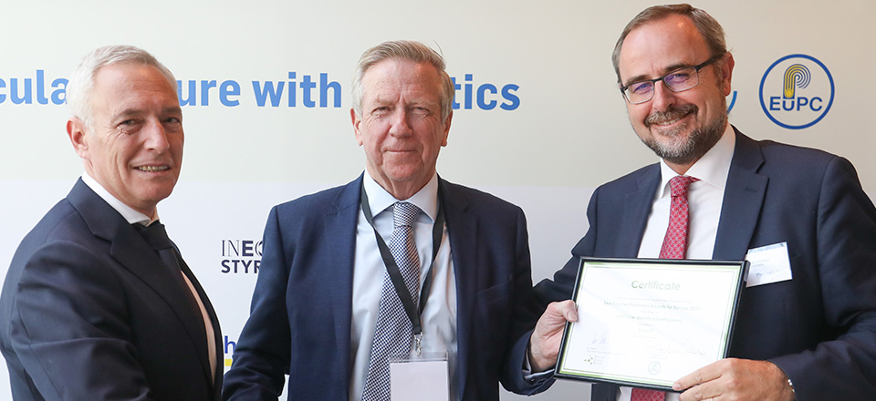 Repsol recibe por cuarto año consecutivo el premio al mejor productor de PEDB de Europa por la European Plastic Converters (EuPC) 