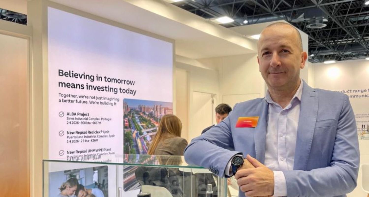 Ivan Rauseo smiles in fron of our stand at Wire 2026.