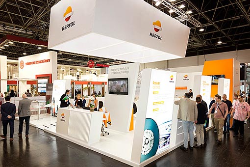 Stand de Repsol en una feria