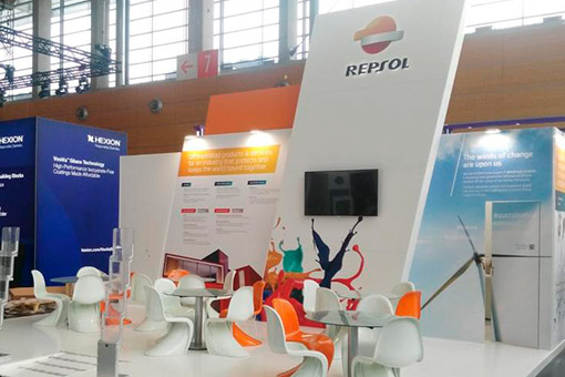 Repsol&rsquo;s stand at the ECS2019 event