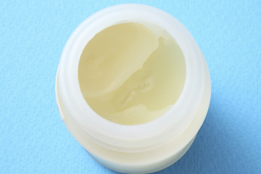 Close-up of a jar of petroleum jelly