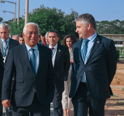 Visita del primer ministro de Portugal a la central de Sines