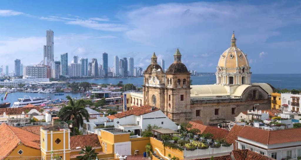 City view in Colombia.