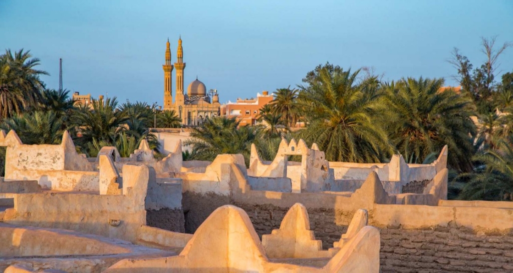 Vista de una ciudad en Libia.