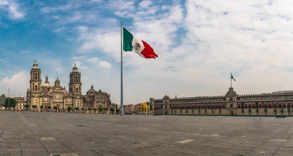 Main square in Mexico City.