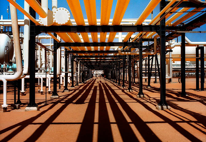 Vista de las instalaciones de Repsol en Libia